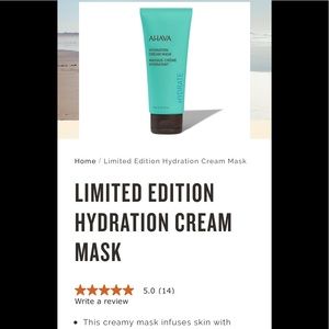 Host Pick 💕💕Ahava Hydration Cream Mask! Sealed!
